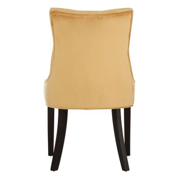 Daxton Light Gold Buttoned Dining Chair 5