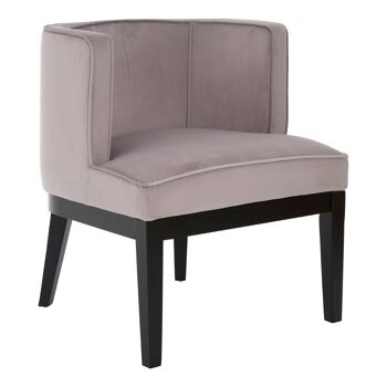Daxton Light Grey Velvet Chair 3