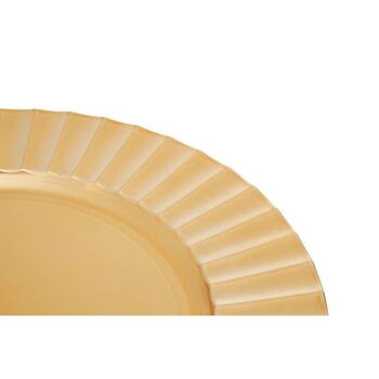 Dia 36 Pc Gold Finish Wave Rim Charger Plate 4