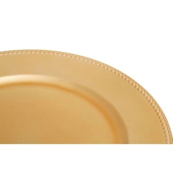 Dia Gold Charger Plate with Round Dots 3