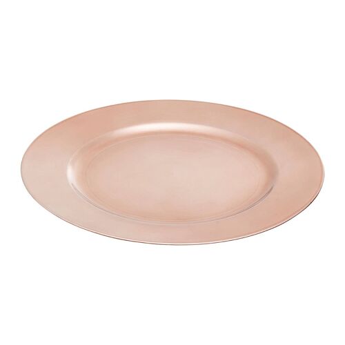 Dia Rose Gold Flat Style Charger Plate