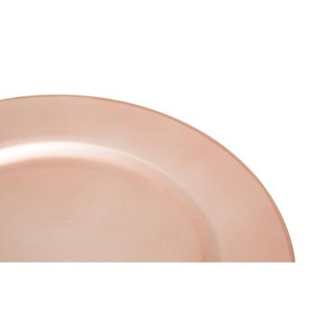Dia Rose Gold Flat Style Charger Plate 8