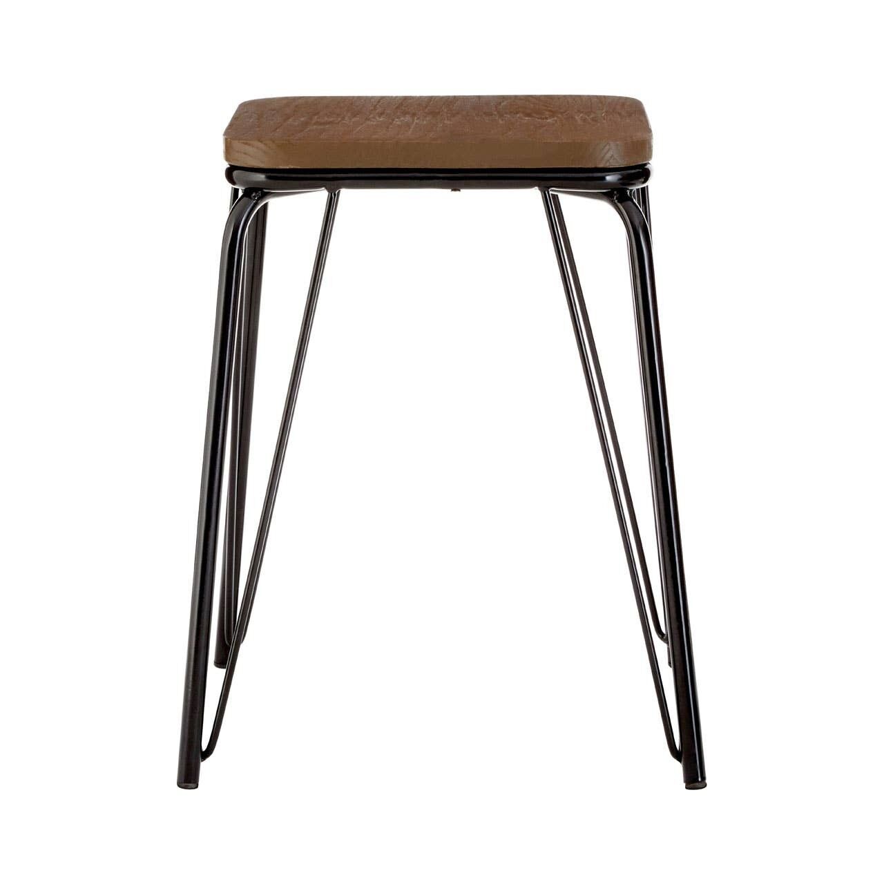 Small black best sale metal stool