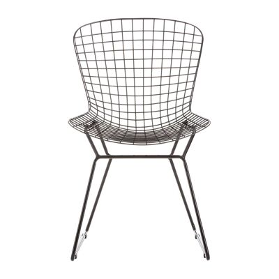 District Black Metal Wire Chair
