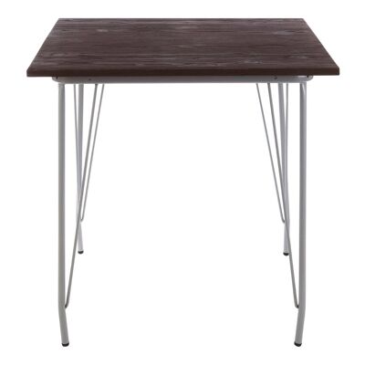District Grey Metal and Elm Wood Table