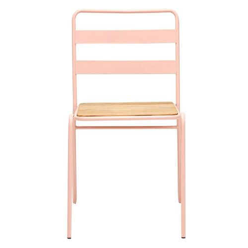 District Pink Metal Chair