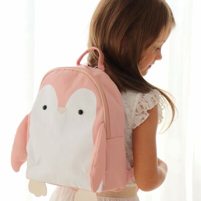 Pinguin Kindergarten backpack - Miyu pink