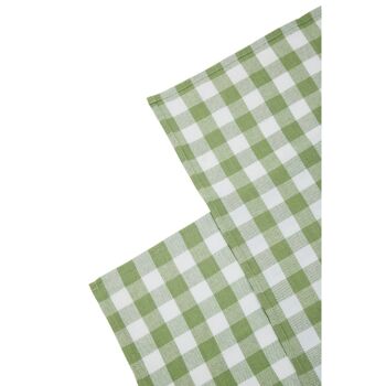 Doro Set of Three Green and White Tea Towels 4