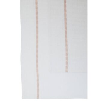 Doro Set of Three Waffle White and Almond Tea Towels 4