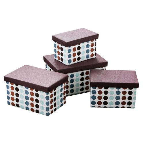 Dots Storage Boxes - Set of 4