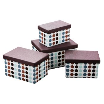 Dots Storage Boxes - Set of 4 2