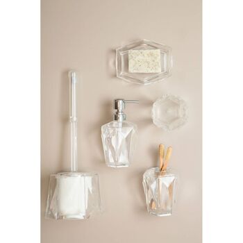 Dow Clear Acrylic Toothbrush Holder 3