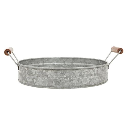 Drummond Galvansied Steel  Round Tray