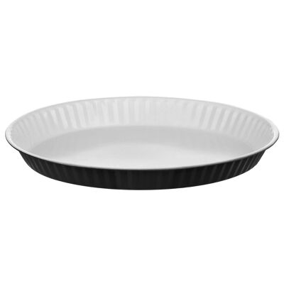 Ecocook Black Low Flan Dish