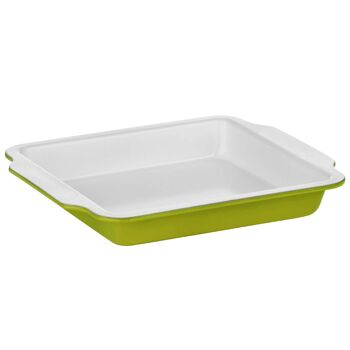 Ecocook Lime Green Carbon Stee Baking Dish 3