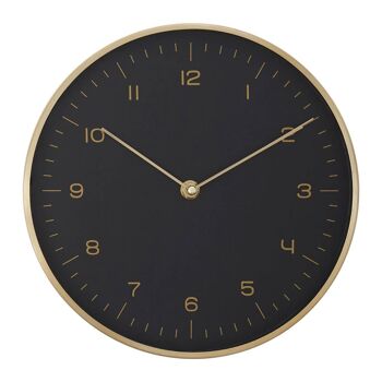 Elko Gold / Black Finish Wall Clock 2