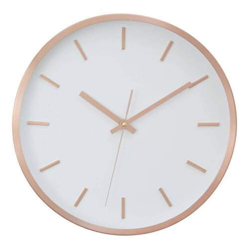 Elko Large 3D Effect Copper Hued Wall Clock