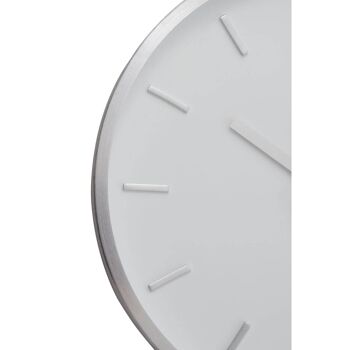 Elko Large 3D Effect Silver Wall Clock 4