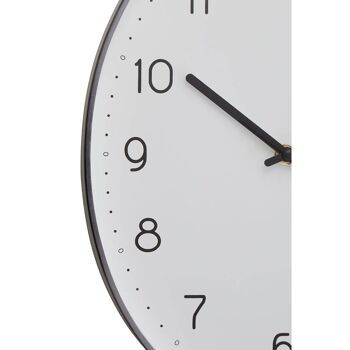 Elko Oval Wall Clock with Dark Grey Finish 4