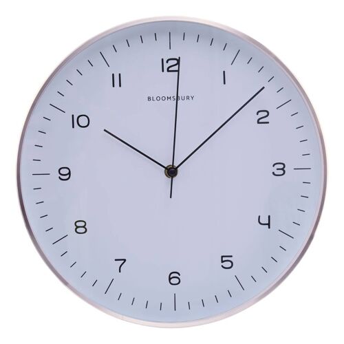 Elko Round Copper Finish Wall Clock