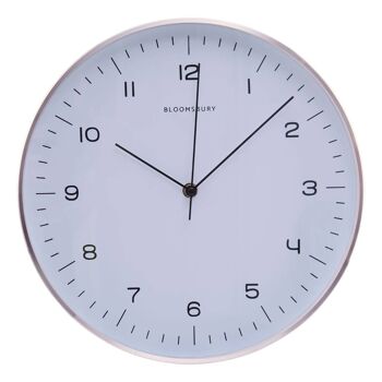 Elko Round Copper Finish Wall Clock 2