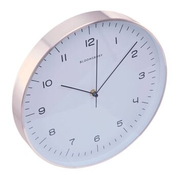 Elko Round Copper Finish Wall Clock 3