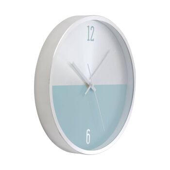 Elko Silver / Blue Finish Wall Clock 3