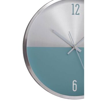 Elko Silver / Blue Finish Wall Clock 8