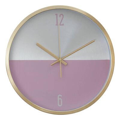Elko Silver / Gold / Pink Finish Wall Clock