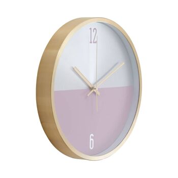 Elko Silver / Gold / Pink Finish Wall Clock 3