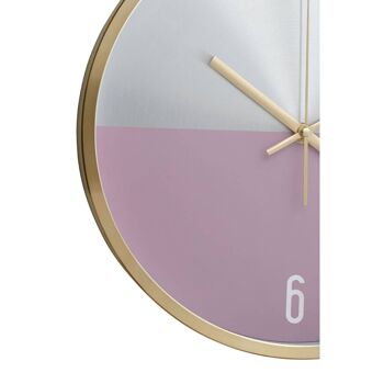 Elko Silver / Gold / Pink Finish Wall Clock 4