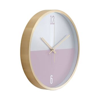 Elko Silver / Gold / Pink Finish Wall Clock 7