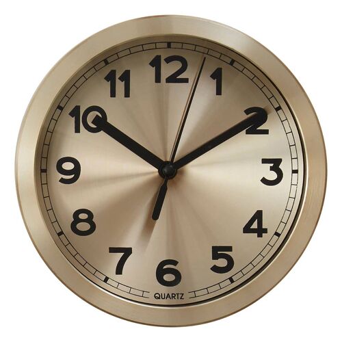 Elko Wall Clock with Gold / Black Finish