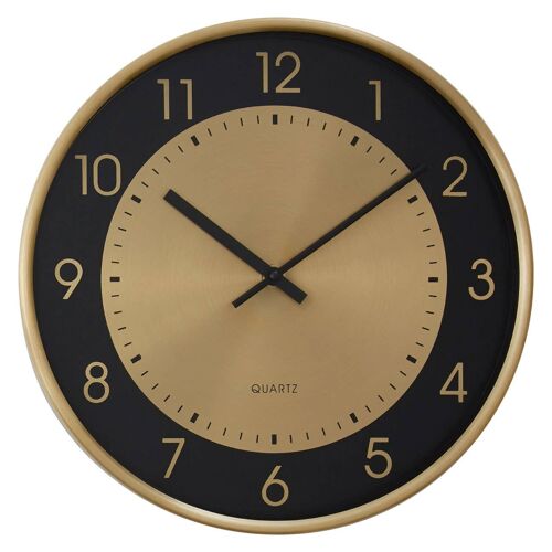 Elko Wall Clock with Gold Finish Frame