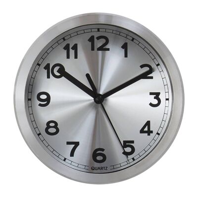 Elko Wall Clock with Silver / Black Finish
