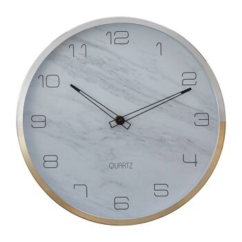 Elko Wall Clock with Silver / Gold Frame 2