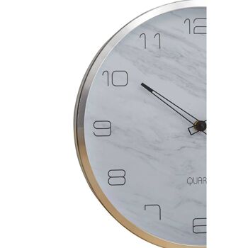 Elko Wall Clock with Silver / Gold Frame 4
