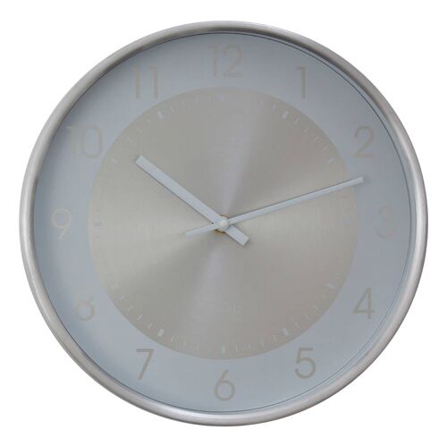 Elko Wall Clock with Silver Finish Frame