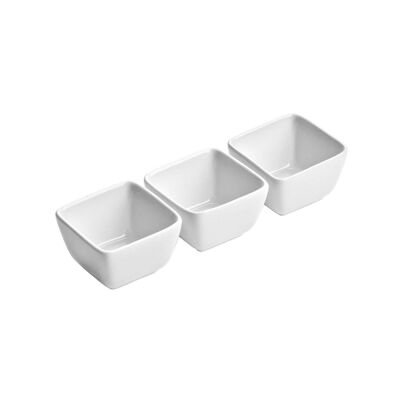 Entree Deep Square Serving Dishes - Set of 3