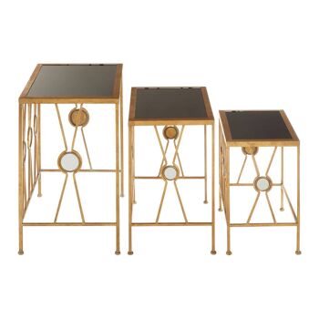 Faiza Set of 3 X-Design Nesting Tables 4