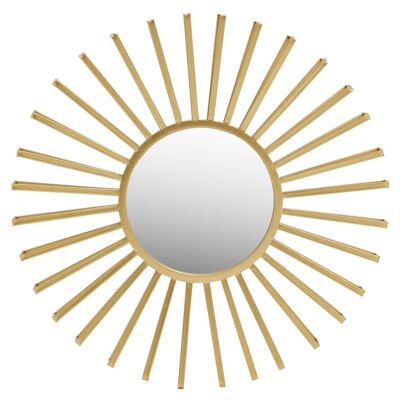 Farran Champagne Gold Sun Wall Mirror