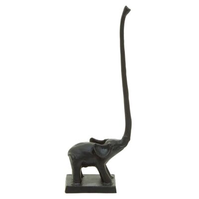 Fauna Black Elephant Toilet Roll Holder