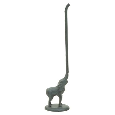 Fauna Grey Elephant Toilet Roll Holder with tail