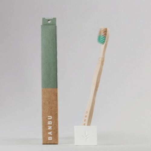 Adult toothbrush - Soft green adult toothbrush