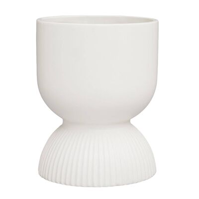 Fia White Planter