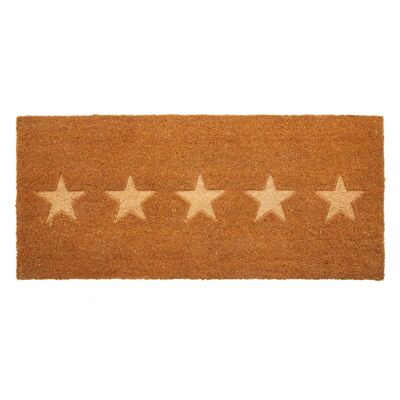 Five Embossed Stars Doormat
