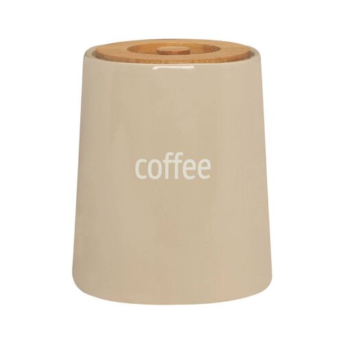 Fletcher Beige Ceramic Coffee Canister