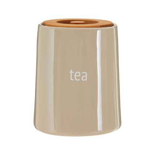 Fletcher Beige Ceramic Tea Canister