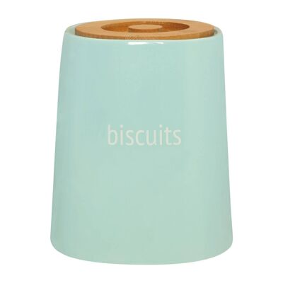 Fletcher Blue Ceramic Biscuit Canister