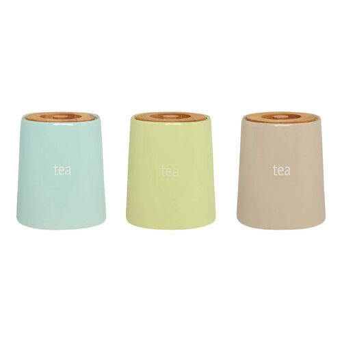 Fletcher Blue Ceramic Tea Canister